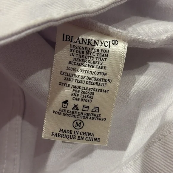 NWT BLANKNYC white denim “Fringe Jacket” - Picture 11 of 11